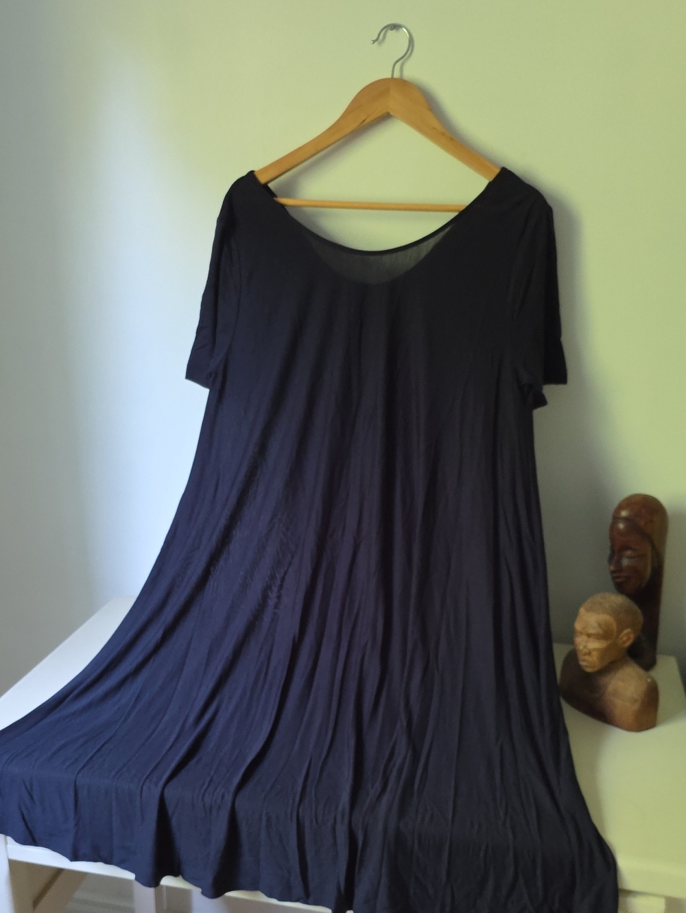COS Dark Navy Relaxed Scoop-Neck Dress
